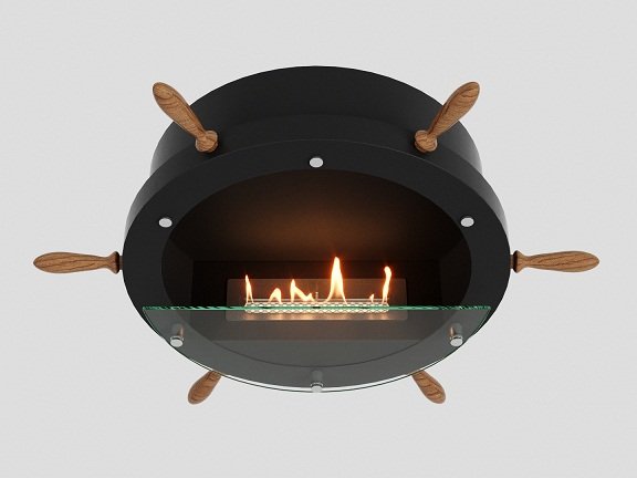 Изображение товара Настенный биокамин Lux Fire Капитан 500 Н XS с морским дизайном и безопасной работой