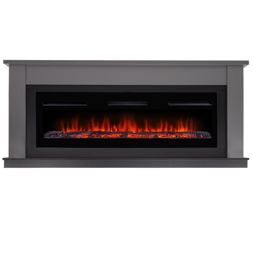 Каминокомплект Firelight Canto Long с очагом Electrolux Infinity EFP/P-1600ULS графит/черный — фото 1