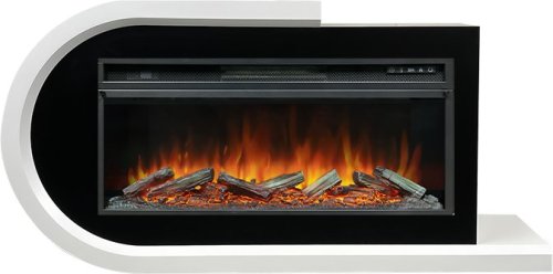 Каминокомплект Royal Flame Basel L с очагом Vision 42 LOG LED белый с черным — фото 1