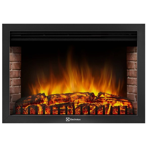 Каминокомплект Firelight Loft 30 с очагом Electrolux EFP/P-3020LS камень черный/черная эмаль