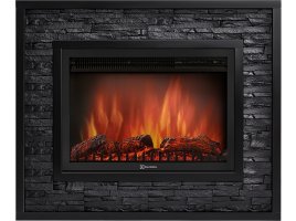 Каминокомплект Firelight Loft 30 с очагом Electrolux EFP/P-3020LS камень черный/черная эмаль