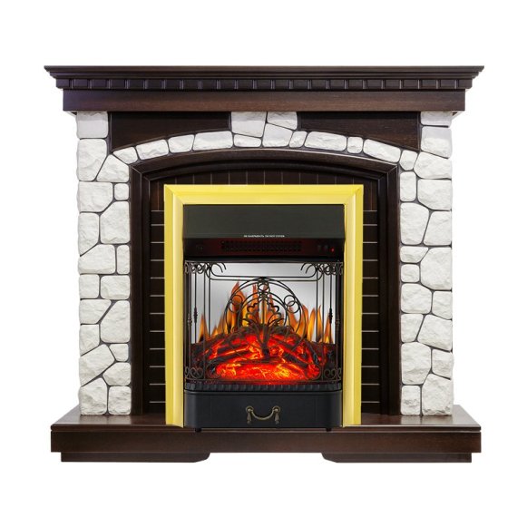 Каминокомплект Royal Flame Glasgow с очагом Majestic FX M Brass
