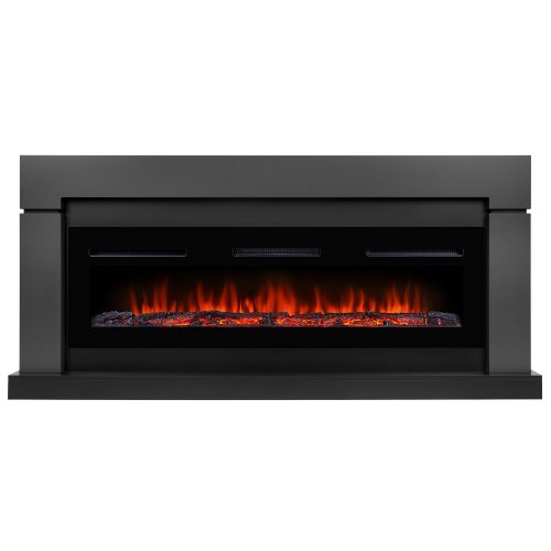 Каминокомплект Firelight Lindos Long с очагом Electrolux Infinity EFP/P-1600ULS графит — фото 1