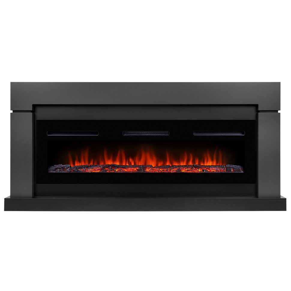 Каминокомплект Firelight Lindos Long с очагом Electrolux Infinity EFP/P-1600ULS графит — фото 1