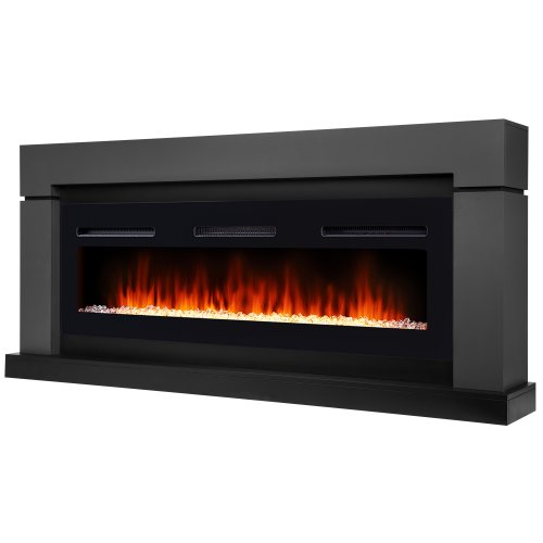 Каминокомплект Firelight Lindos Long с очагом Electrolux Infinity EFP/P-1600ULS графит — фото 2
