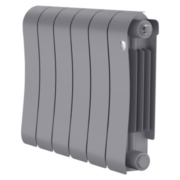 Биметаллический радиатор отопления Royal Thermo Infinity 300 6 секций Silver Satin
