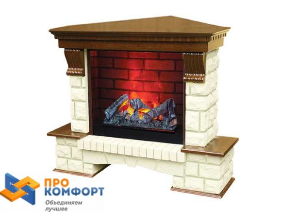 Электрический камин Dimplex Pierre Luxe угловой с очагом Cassete 600