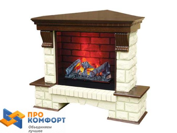 Электрический камин Dimplex Pierre Luxe угловой с очагом Cassete 600