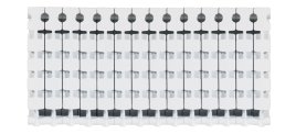 Алюминиевый радиатор отопления Fondital 350/100 Calidor Super B4 (14 секций)