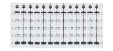 Алюминиевый радиатор отопления Fondital 350/100 Calidor Super B4 (14 секций)