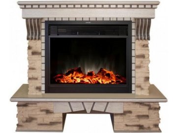 Каминокомплект RealFlame Sorento 25,5 с очагом MoonBlaze S LUX Black
