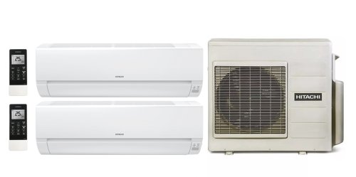 Мульти сплит-система на 2 комнаты 20+20 м2 Hitachi 2xRAK-18REF/RAM-40NE2F Multizone Comfort — фото 3
