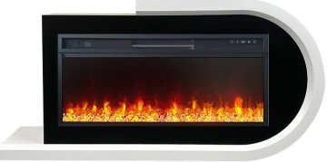 Каминокомплект Royal Flame Basel R с очагом Vision 42 LED белый с черным