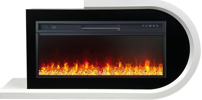 Каминокомплект Royal Flame Basel R с очагом Vision 42 LED белый с черным — фото 1