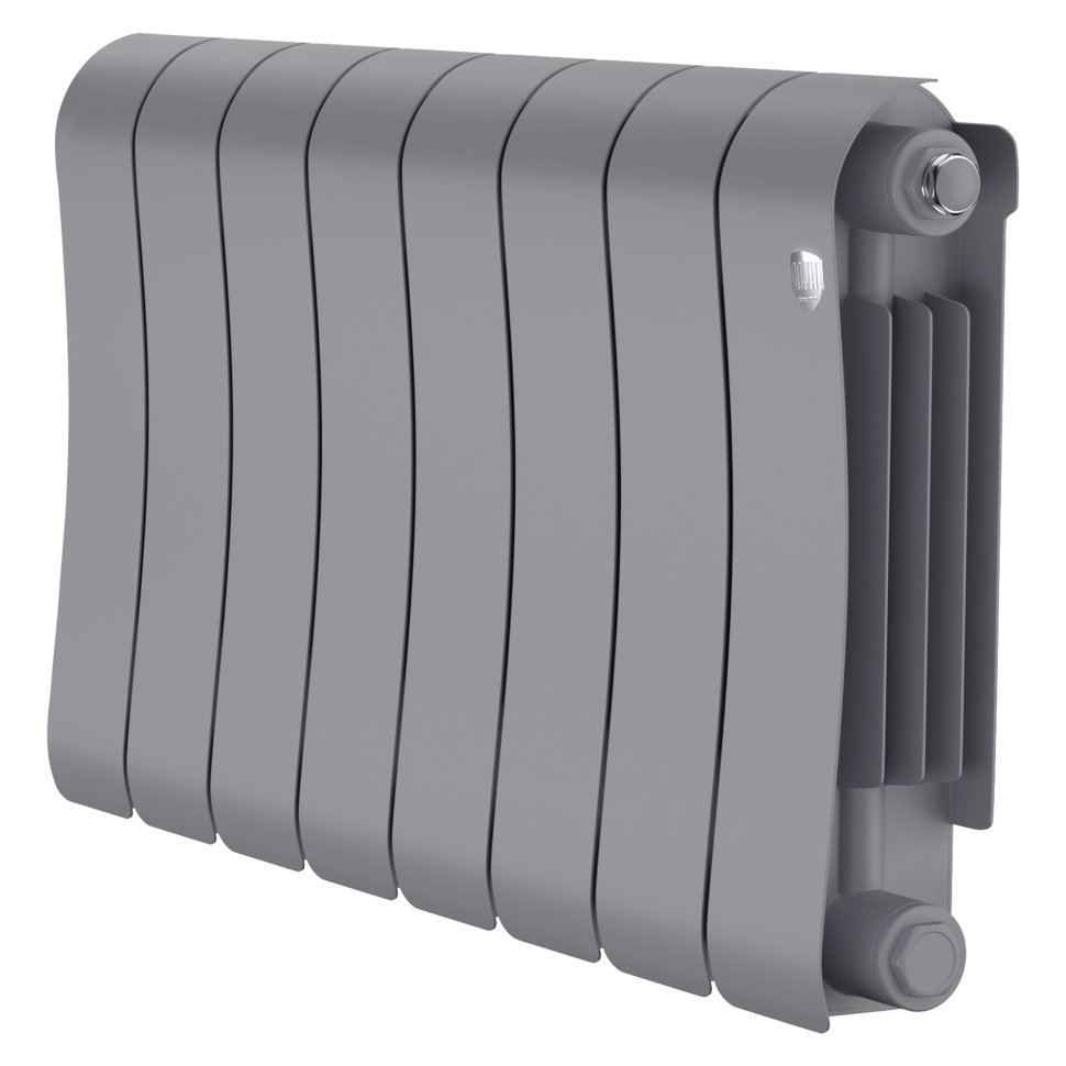 Биметаллический радиатор отопления Royal Thermo Infinity 300 8 секций Silver Satin