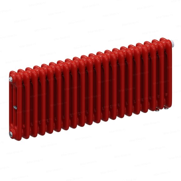 Стальной трубчатый радиатор Rifar Tubog 3037/30 нижнее подключение DV1 россо