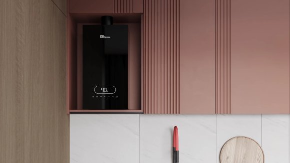 Настенный газовый котел E8 tempo GMC24W (черная стеклянная панель)