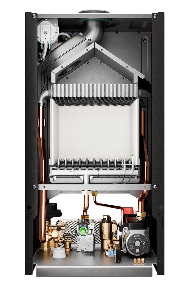 Настенный газовый котел E8 tempo GMC24W (черная стеклянная панель)