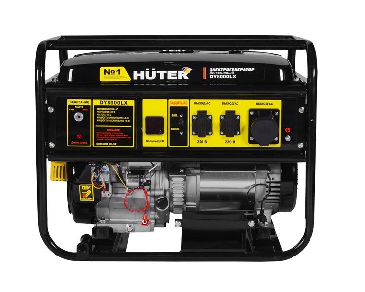 Бензиновый электрогенератор Huter DY8000LX — фото 2