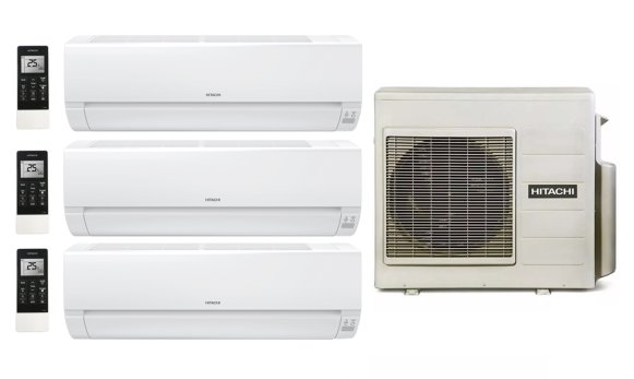 Мульти сплит-система на 3 комнаты 20+20+20 м2 Hitachi 3xRAK-18REF/RAM-53NE3F Multizone Comfort