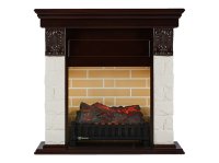 Портал Firelight Forte C камень белый шпон темный дуб