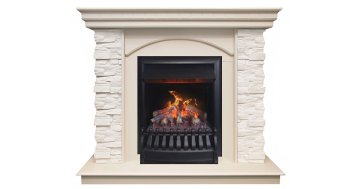 Каминокомплект RealFlame Elford STD/EUG/25'5/HL WT с очагом 3D Oregan
