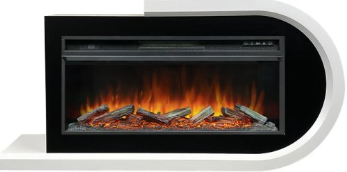 Каминокомплект Royal Flame Basel R с очагом Vision 42 LOG LED белый с черным — фото 1