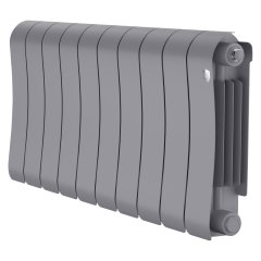 Биметаллический радиатор отопления Royal Thermo Infinity 300 10 секций Silver Satin