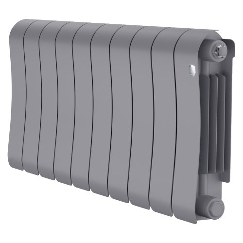 Биметаллический радиатор отопления Royal Thermo Infinity 300 10 секций Silver Satin Биметаллический радиатор отопления Royal Thermo Infinity 300 10 секций Silver Satin