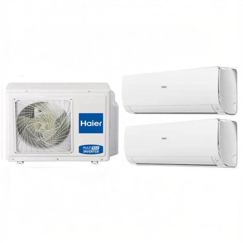 Мульти сплит-система на 2 комнаты 35+35 м2 Haier 2х AS35S2SJ3FA-W/3U70S2SR5FA Free Match — фото 1