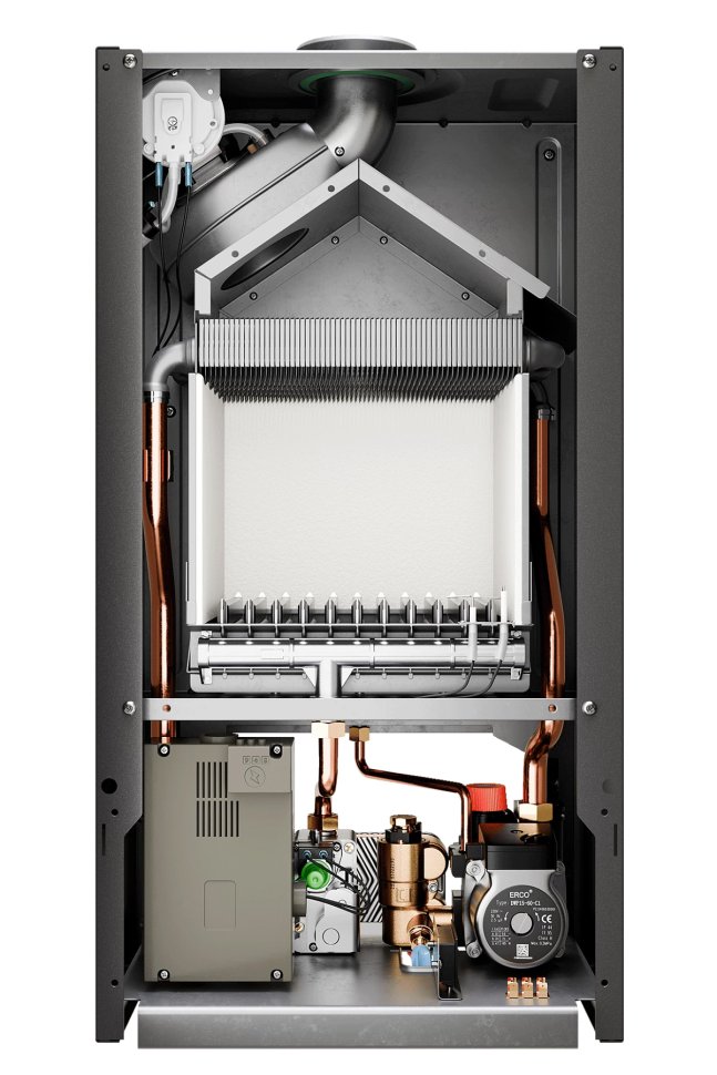 Настенный газовый котел E8 tempo GMA24W (черная металлическая панель)