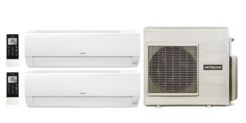 Мульти сплит-система на 2 комнаты 25+25 м2 Hitachi 2xRAK-25REF/RAM-53NE3F Multizone Comfort