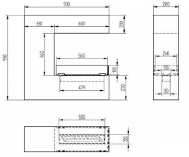 Биокамин напольный Zefire Magnate