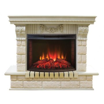 Каминокомплект RealFlame Gracia 25'5/24 WT с очагом Evrika 25,5 LED