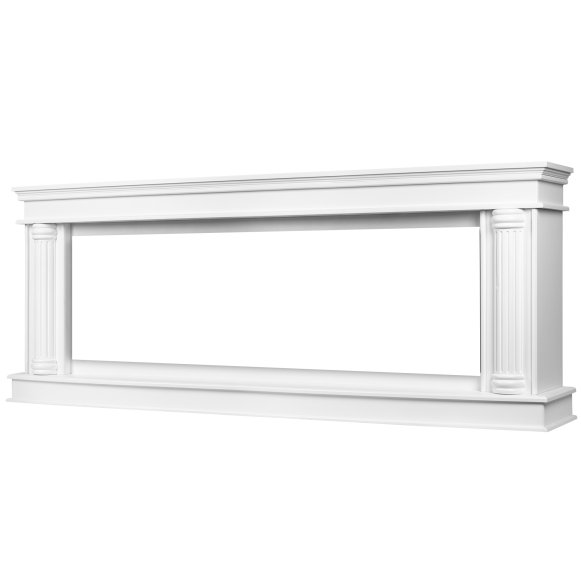 Изображение товара Портал для электрокамина Firelight Olympia 60 белый деревянный классика