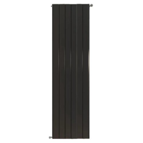 Алюминиевый радиатор отопления Stout SRA-1120-18000706 Sebino 1800 6 секций универсальное подключение черный — фото 1