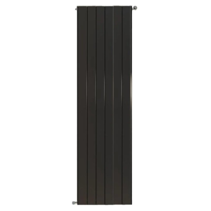 Алюминиевый радиатор отопления Stout SRA-1120-18000706 Sebino 1800 6 секций универсальное подключение черный — фото 1