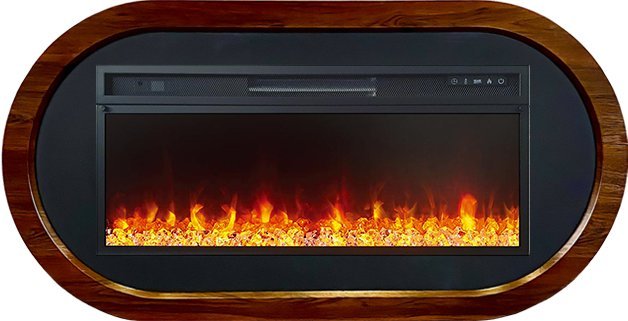 Каминокомплект Royal Flame Ellipse с очагом Vision 42 LED орех ноче — фото 1