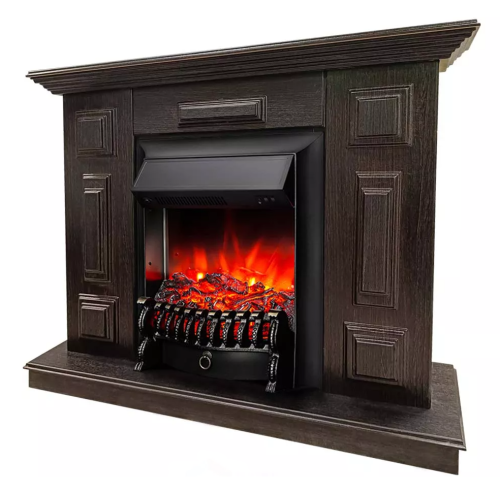 Каминокомплект Хорошие Камины Юпитер с очагом RealFlame Fobos Lux Black венге — фото 2
