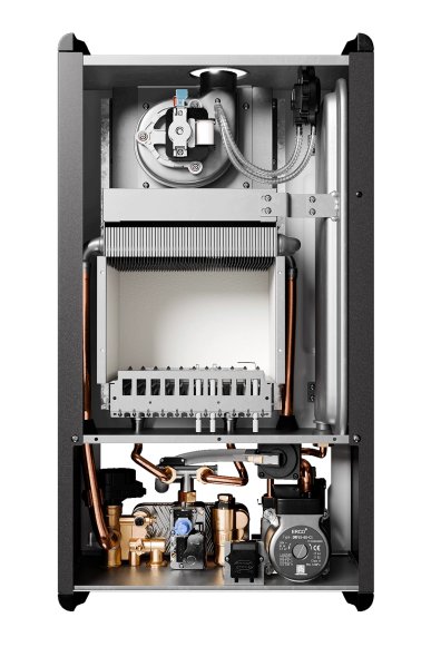 Настенный газовый котел E8 tempo GJA24W (черная стеклянная панель)