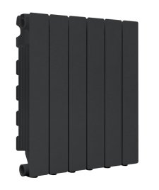 Алюминиевый радиатор отопления Fondital 500/100 Blitz Super B4  Black Coffee 6 секций