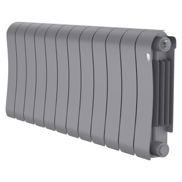 Биметаллический радиатор отопления Royal Thermo Infinity 300 12 секций Silver Satin