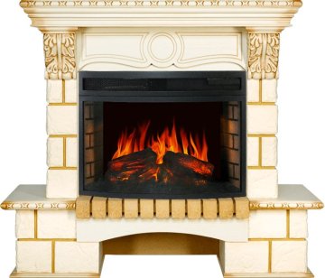Каминокомплект Royal Flame Pierre Luxe шампань c очагом Dioramic 25 FX