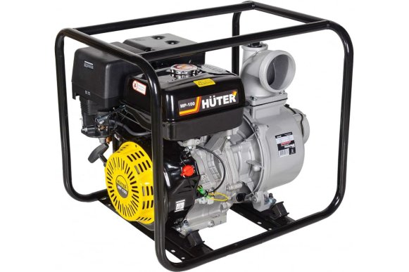 Изображение товара Бензиновая мотопомпа Huter MP-100 мощная перекачка воды 1300 л/мин высота 30 м