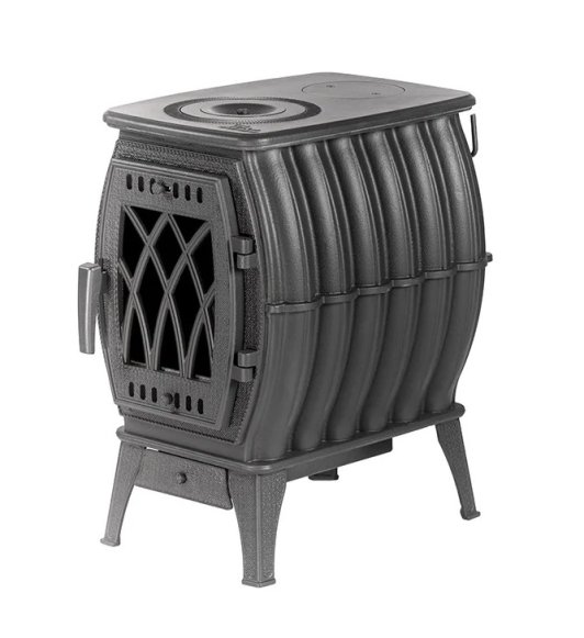 Печь-камин отопительно-варочная PROMetall Бахта серая