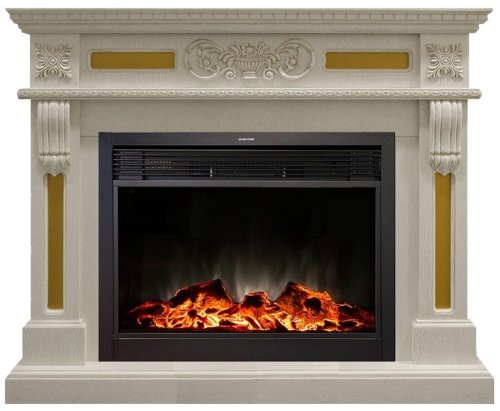 Каминокомплект RealFlame Corsica 26 WT с очагом MoonBlaze LUX Black