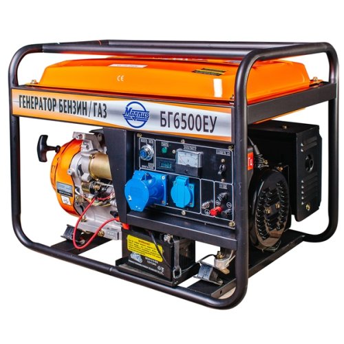 Газо-бензиновый электрогенератор Magnus БГ-6500ЕУ