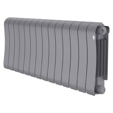 Биметаллический радиатор отопления Royal Thermo Infinity 300 14 секций Silver Satin