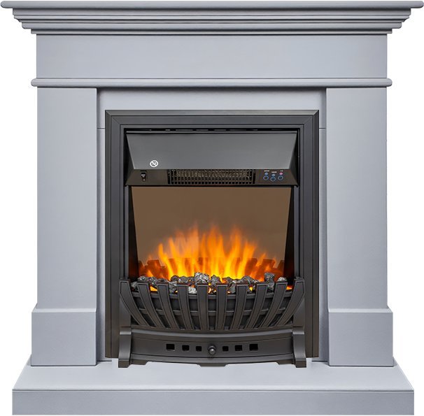 Каминокомплект Royal Flame California STD CRM (Разборный) с очагом Aspen Black санд смоук — фото 1