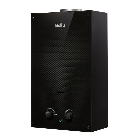 Изображение товара Водонагреватель проточный газовый Ballu GWH 10 Fiery Glass Carbon